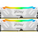Пам'ять DDR5 32GB (2x16GB) 7600 MHz Renegade RGB White XMP Kingston Fury (ex.HyperX) KF576C38RWAK2-32