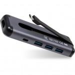 USB-хаб Vinga USB-C 3.1 to HDMI+3xUSB3.0+PD100W+USB-C foldable c (VHYC6FC)
