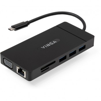 USB-хаб Vinga USB-C 3.1 to VGA+HDMI+RJ45+3xUSB3.0+USB2.0+SD/TF+P (VHYC10)