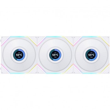 Вентилятор Lian Li TLLCD 120-3, White Cooler (G99.12TLLCD3W.00)