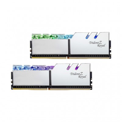 Пам'ять DDR4 64GB (2x32GB) 3600 MHz TridentZ RGB Royal Sil G.Skill F4-3600C18D-64GTRS