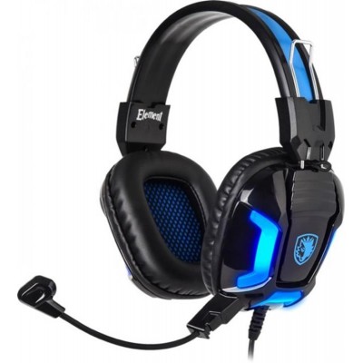 Гарнітура Sades SA-702 Element Black/Blue (sa702bl)