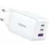 Зарядний пристрій 3xUSB 65W GaN (2хUSB-C+USB-A) CD244 Білий Ugreen (15334)