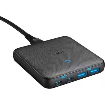 Зарядний пристрій Anker PowerPort 543 Atom III Slim 4 - 65W 22xUSB-C PIQ3.0 (A2046G12)