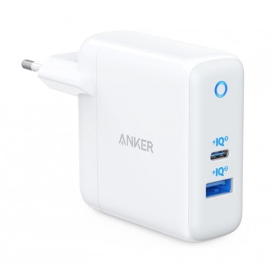 Зарядний пристрій Anker PowerPort+ Atom III 45W USB-C+15W USB-A (White) (A2322G21)