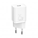 Зарядний пристрій Baseus Super Si Quick Charger 1C White (CCSP020102)