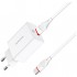 Зарядний пристрій BOROFONE BA21A Long journey single port QC3.0 charger set (Type-C) White (BA21ACW)