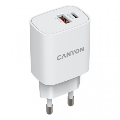 Зарядний пристрій Canyon PD 20W/QC3.0 18W (CNE-CHA20W04)