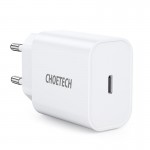 Зарядний пристрій Choetech (1USBх3A) Type-C PD20W Charger White (Q5004-V5)