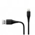 Зарядний пристрій ColorWay 1USB Quick Charge 3.0 (18W) black + cable Lightning (CW-CHS013QCL-BK)