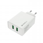 Зарядний пристрій ColorWay 2USB Quick Charge 3.0 (36W) (CW-CHS017Q-WT)