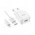 Зарядний пристрій HOCO C106A charger set(iP) White (6931474783899)