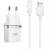 Зарядний пристрій HOCO C12 Smart dual USB (Micro cable)charger set White (6957531047773)