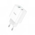 Зарядний пристрій HOCO C80A Plus Rapido PD20W+QC3.0 charger set(C to C) White (6931474779908)