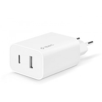 Зарядний пристрій Ttec SmartCharger Duo PD USB-C/USB-A 32Вт White (2SCS24B)