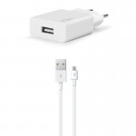 Зарядний пристрій Ttec SmartCharger USB 2А White (2SCS20MB) + кабель microUSB