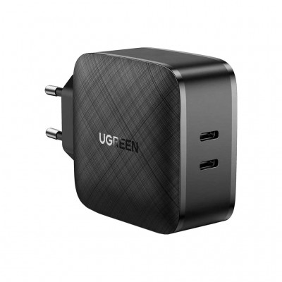 Зарядний пристрій Ugreen CD216 66W 2xType-C PD Charger (Black) (70867)