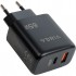 Зарядний пристрій Vinga GaN 65W PD+QC 1C1A ports Wall Charger (VCPCHCA65B)