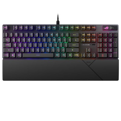 Клавіатура Asus ROG Strix Scope II RX Red EN/UK RGB Black (90MP0350-BKMA00)