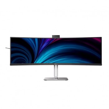 Монітор 48.8" Philips 49B2U6900CH, VA 5120x1440, вигн., 2xHDMI, DP, 2xUSB-C, RJ-45, USB-hub, cam,HAS,кол