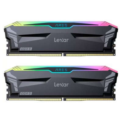 Пам'ять DDR4 32GB (2x16GB) 3600 MHz Ares RGB Black Lexar LD4BU016G-R3600GDLA