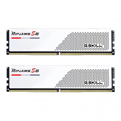 Пам'ять DDR5 64GB (2x32GB) 5200 MHz Ripjaws S5 White G.Skill F5-5200J3636D32GX2-RS5W