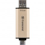 флеш USB 512GB JetFlash 930C Gold-Black USB 3.2/Type-C Transcend (TS512GJF930C)
