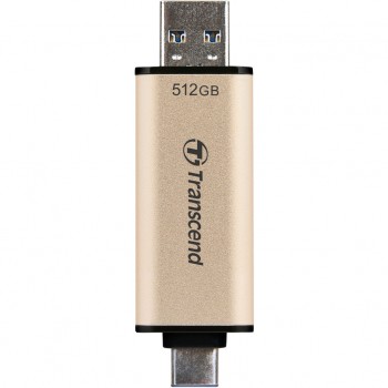 флеш USB 512GB JetFlash 930C Gold-Black USB 3.2/Type-C Transcend (TS512GJF930C)