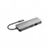 USB-хаб Silicon Power USB-C 8-in-1 SR30 Silver Aluminum (SPU3C08DOCSR300G)