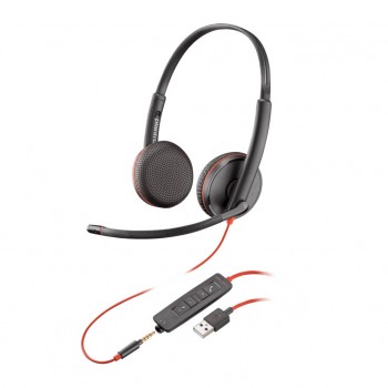 Гарнітура Poly BlackWire C3225 USB-A HS Stereo