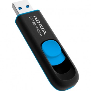 флеш USB 512GB AUV 128 Black/Blue USB 3.2 A-DATA (AUV128-512G-RBE)