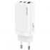 Зарядний пристрій Usams US-CC110 (1USB, 2USB Type-C) 65W PD + QC3.0 White (MTXLOGTL02) + кабель USB-C - Lightning Зарядний пристрій Usams US-CC110 (1USB, 2USB Type-C) 65W PD + QC3.0 White (MTXLOGTL02) + кабель USB-C - Lightning
