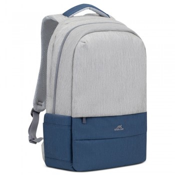 Рюкзак для ноутбука RivaCase 17.3" 7567 Prater, Grey / Dark Blue (7567Grey/DarkBlue)