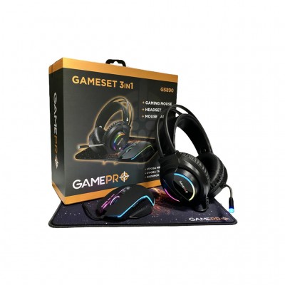 Миша GamePro GS890 Combo 3 в 1 миша + ігрова поверхня + гарніту (GS890)