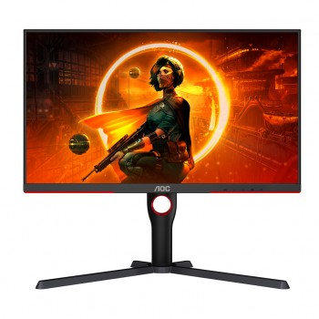 Монітор 27" AOC Q27G3XMN/BK, MiniLED QHD IPS, 180Hz, 1ms, 2xHDMI, DP, HAS, Pivot, чорно-червоний