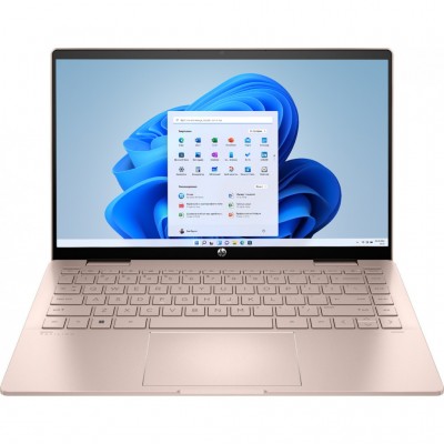 Ноутбук HP Pavilion x360 14-ek2011ua 14"FHD IPS Ts,300n/Core5-120U(5.0)/16Gb/SSD512Gb/IntGr/W11H/Золотисто-р (A0NB4EA)