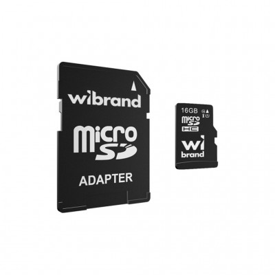 Карта пам'яті 16GB microSD class 10 UHS-I Wibrand (WICDHU1/16GB-A)