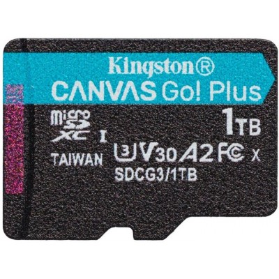 Карта пам`яті MicroSDXC 1TB UHS-I/U3 Class 10 Kingston Canvas Go! Plus R170/W90MB/s (SDCG3/1TBSP)