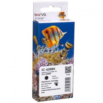 Картридж Canon CLI-426BK (4556B001) 635 ст, black (IC-426BK) BARVA