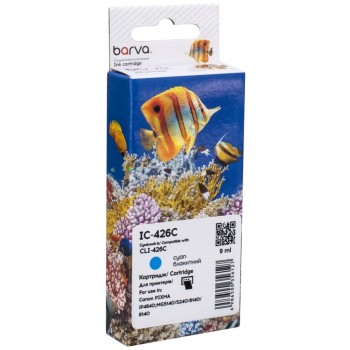 Картридж Canon CLI-426C (4557B001) 650 ст, cyan (IC-426C) BARVA