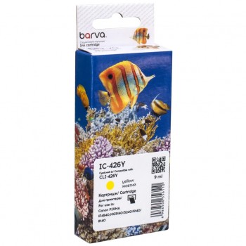 Картридж Canon CLI-426Y (4559B001) 450 ст, yellow (IC-426Y) BARVA