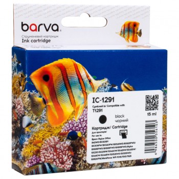 Картридж Epson T1291 (C13T12914011/C13T12914012) 440ст, bla (IC-1291) BARVA