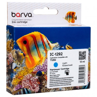 Картридж Epson T1292 (C13T12924011/C13T12924012) 500ст, cya (IC-1292) BARVA