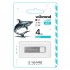 флеш USB 4GB Shark Silver USB 2.0 Wibrand (WI2.0/SH4U4S)