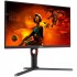 Монітор 27" AOC U27G3X/BK, IPS, 160Гц, 1мс, 2хHDMI, 2хDP, HAS, Pivot, чорно-червоний