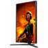 Монітор 27" AOC U27G3X/BK, IPS, 160Гц, 1мс, 2хHDMI, 2хDP, HAS, Pivot, чорно-червоний