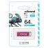 флеш USB 64GB Chameleon Pink USB 2.0 Wibrand (WI2.0/CH64U6P)