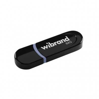 флеш USB 64GB Panther Black USB 2.0 Wibrand (WI2.0/PA64P2B)