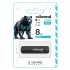 флеш USB 8GB Grizzly Black USB 2.0 Wibrand (WI2.0/GR8P3B)