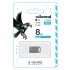 флеш USB 8GB Hawk Silver USB 2.0 Wibrand (WI2.0/HA8M1S)